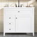 Bathroom Vanity With Sink, 3 Drawers & Cabinet With Adjustable Shelves Hearth and Haven