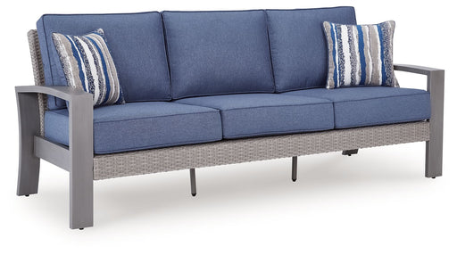 Half Moon Beach - Sofa With Cushion - Blue / Gray Signature Design by Ashley®