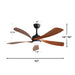 52" Indoor Ceiling Fan With 3 Color Dimmable LED Light Blades, Reversible DC Motor, Remote Control Daily Nest
