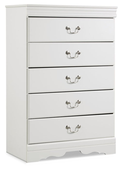 Anarasia - Five Drawer Chest - White Signature Design by Ashley®