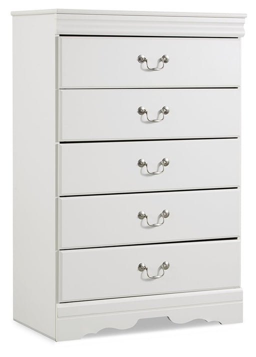 Anarasia - Five Drawer Chest - White Signature Design by Ashley®