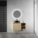 Mounted Bathroom Vanity With Art Sink, Storage Shelves, Soft Close Door Home Essentials
