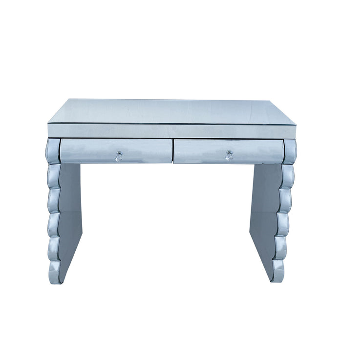 Console Table With 2 Drawers For Living Room - Silver Home Essentials