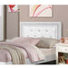 Glamours Style Bed With Diamond Tufted Padded Headboard Home Essentials