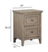 Paxton Place - Small Drawer Nightstand - Dovetail Gray Magnussen Furniture