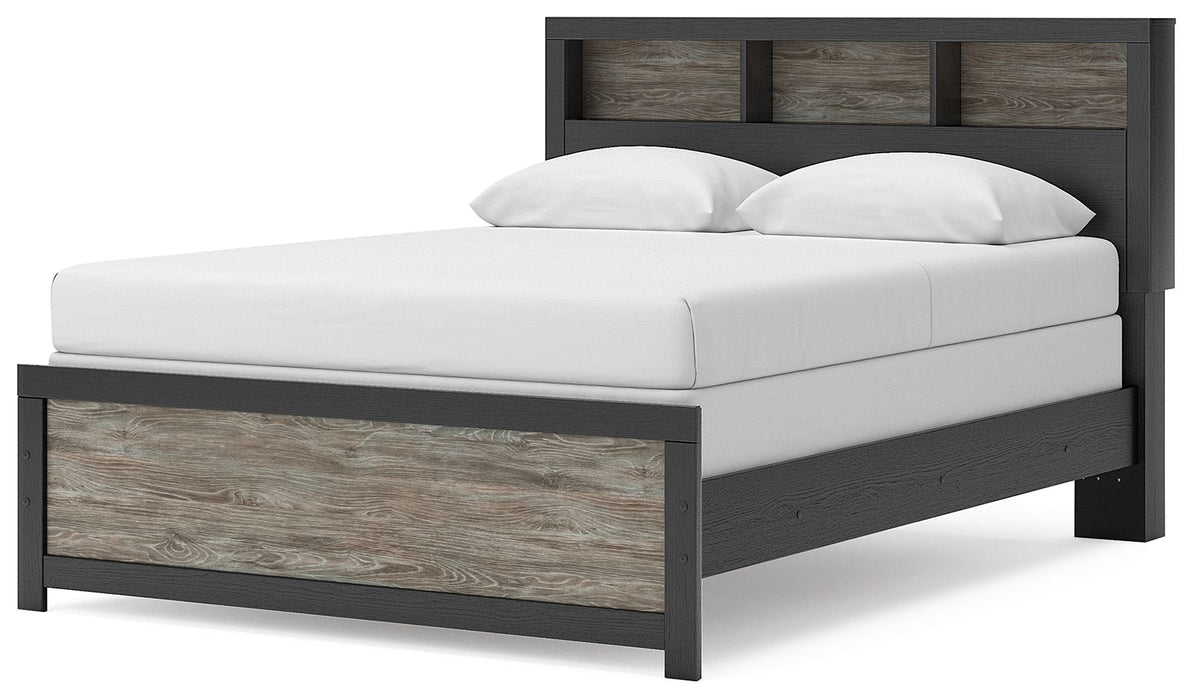 Broachmyn - Lighted Bookcase Panel Bed Signature Design by Ashley®