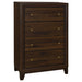 Anza - 4 Drawer Chest Storage Solution - Walnut Furniture Max