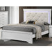 Tufted Headboard Bed With LED Lighting Home Essentials