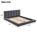 Upholstered Platform Bed Frame With Tufted Headboard Dreamland
