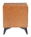 Zarif - Nightstand - Black / Walnut Zuo Modern