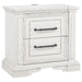 2 Drawer Nightstand With Dual USB Charging Ports - Vintage Furniture Max