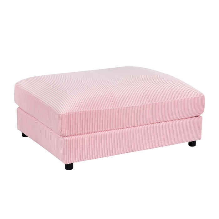 Upholstered Rectangle Ottoman Home Essentials