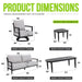 6 Piece Outdoor Conversation Set With Swivel Chairs - Ember Black Life Outside