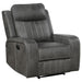 Forrest - Recliner Chair With Tufted Upholstery - Gray Furniture Max