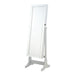 Rosalba - Jewelry Cheval Mirror With Tilting Full Length Mirror And Hidden Storage - Light Gray Furniture Max