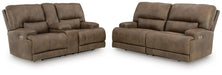 Beckley Place - 2 Pc. - Power Reclining Sofa And Loveseat - Earth Signature Design by Ashley®