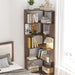 L-Shaped Design Corner Bookshelf Home Essentials