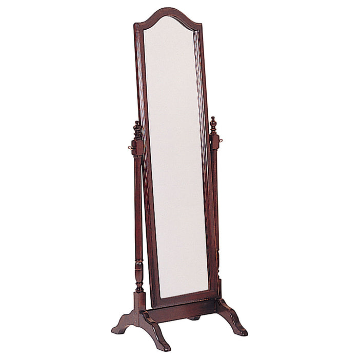 Meriwel - Adjustable Full Length Cheval Mirror With Arched Top - Brown Furniture Max