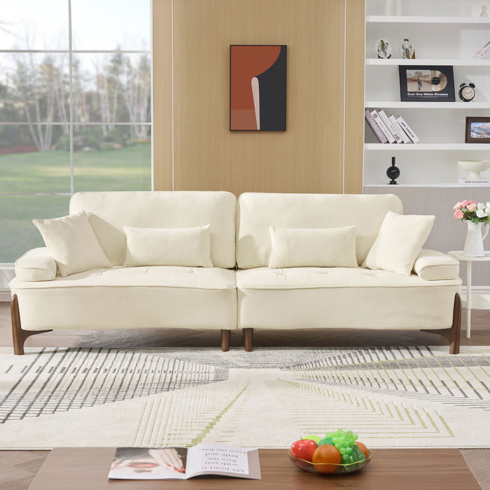 Comfortable Deep Seated Sofa With Pillows