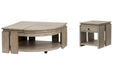 Conrad - Pie Shaped Lift Top Cocktail Table Set Magnussen Furniture