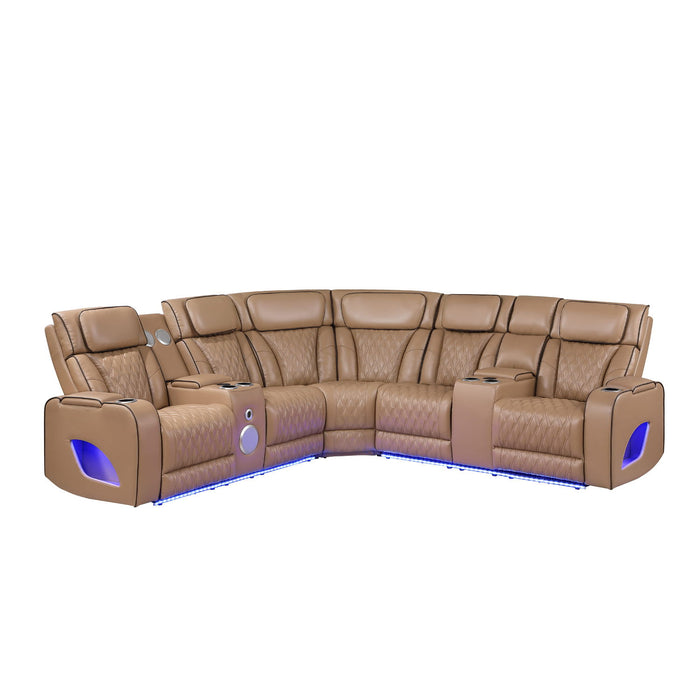 Fortuner - Power Recliner Sectional Sofa Matrix Furniture Group
