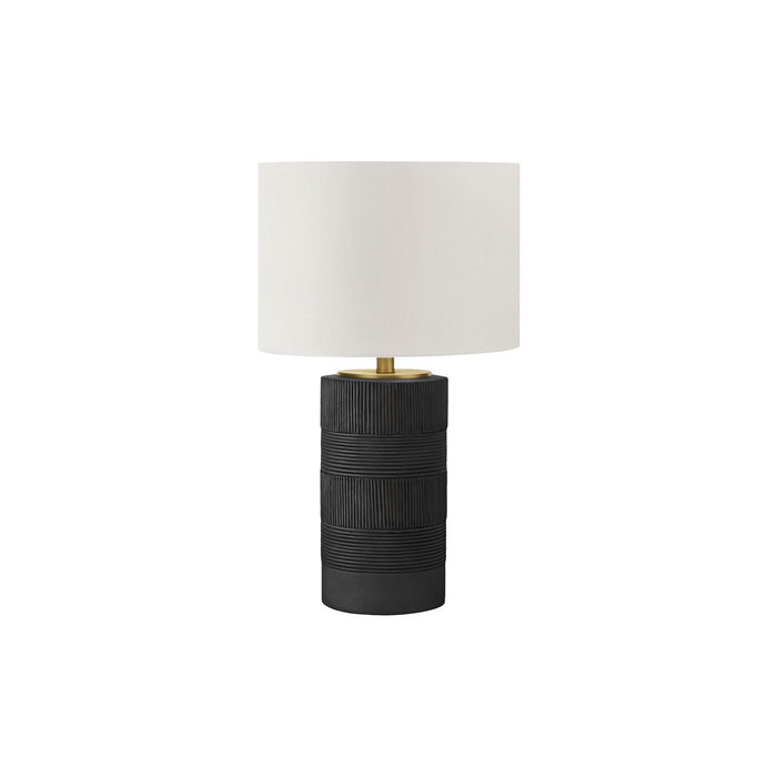 Table Lamp, Lighting, Resin, Contemporary - Black / Cream 8th Street