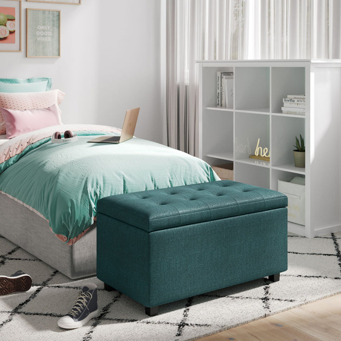 Cosmopolitan - Upholstered Storage Ottoman Simpli-Home