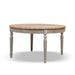 Colette - Round Dining Table - Blue / Gray Jennifer Taylor Home