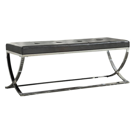 Curve Leg Bench With Upholstery - Black Furniture Max
