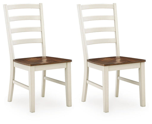 Brinfern - Dining Room Side Chair (Set of 2) - Brown / Antique White Signature Design by Ashley®