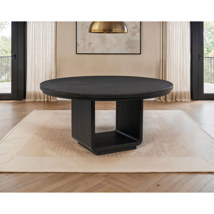 Bangor - Round Dining Table - Black Furniture Max