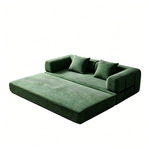 Convertible Sleeper Sofa Bed, 3 Seater Fold Out Couch With Mattress Home Essentials