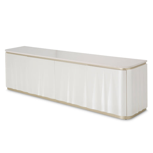 London Place - Media Cabinet - Creamy Pearl Michael Amini