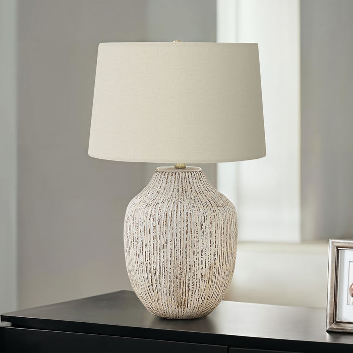 Lighting, Table Lamp, Ceramic, Transitional - Cream 8th Street