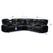 Fortuner - Power Recliner Sectional Sofa Matrix Furniture Group