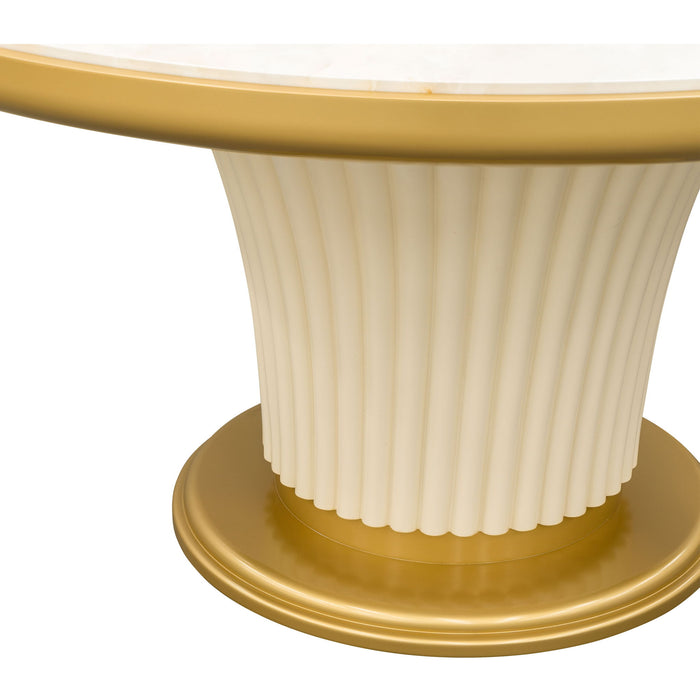 Scotts Square - Round Dining Table - Light Champagne