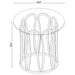 Round Glass Top Table With Polished Metal Base Furniture Max