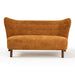 Nordic Chair Laid Back Loveseats With Curved Backres, No Armrests Home Essentials