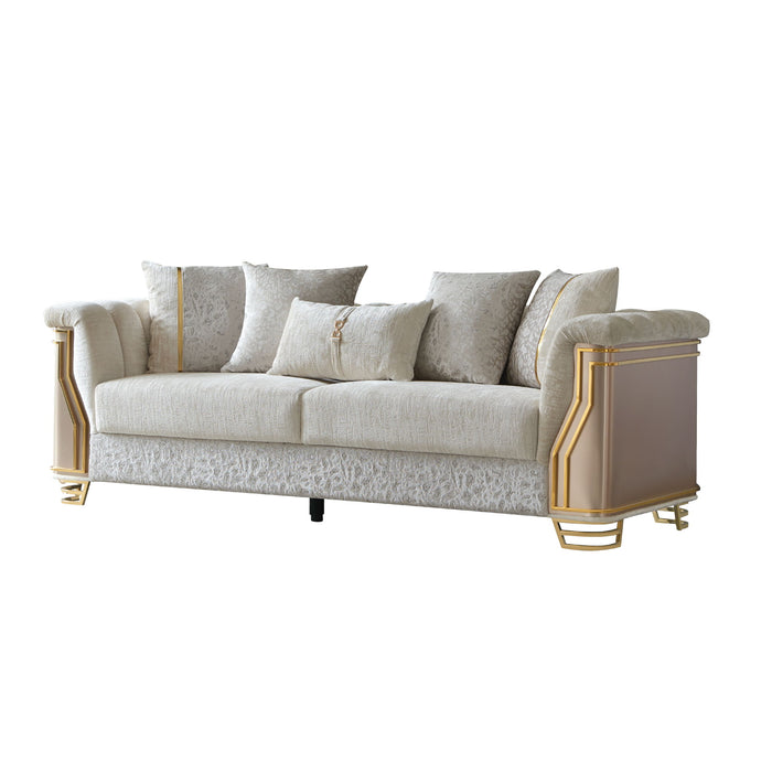 Chateau - Sofa - Cream / Brown Matrix Furniture Group