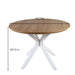 Pedestal Table For Living Room - White / Light Oak Home Essentials
