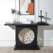 Console Table With Circular Art Decor For Living Room - Multi Home Essentials