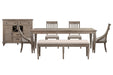 Lancaster - 7 Piece Extendable Rectangular Dining Table Set Magnussen Furniture