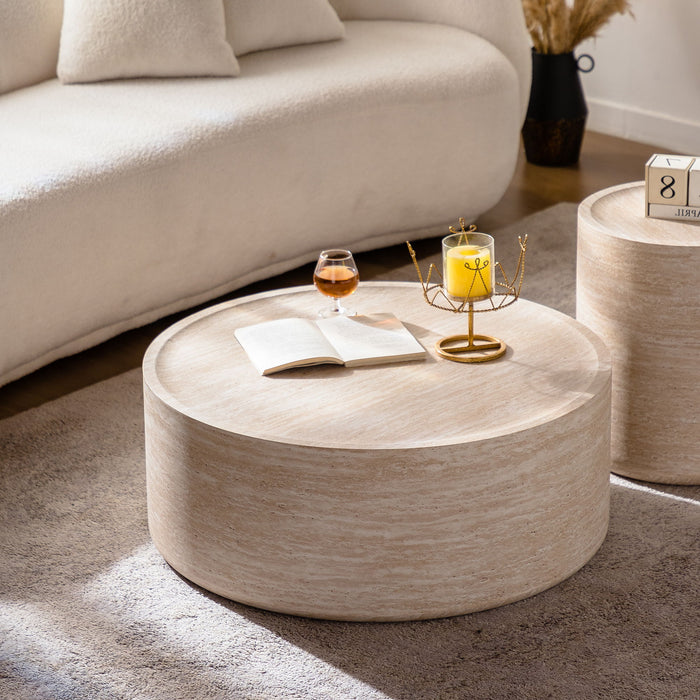 Modern Round Table With Mars Pattern For Living Room Home Essentials