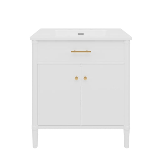 Bathroom Vanity With Sink, Soft Close Doors And Adjustable Shelf Noble House