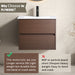 Wall Mounted Floating Bathroom Vanity With Sink And Cabinet Home Essentials