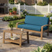 2 Piece Outdoor Conversation Set (Loveseat & Coffee Table With Water-Resistant Cushions) Noble House