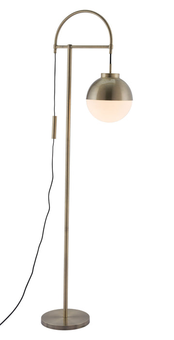 Waterloo - Floor Lamp - White / Bronze Zuo Modern