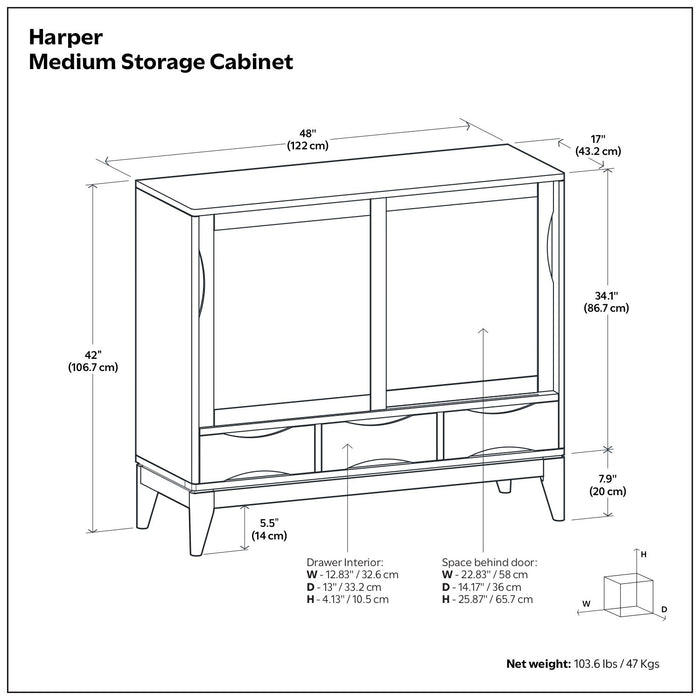Harper - Storage Cabinet - Black