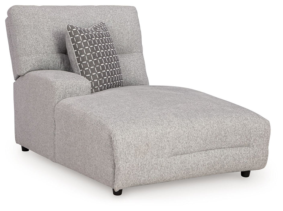 Acklen Place - Laf Power Reclining Back Chaise - Pewter Signature Design by Ashley®