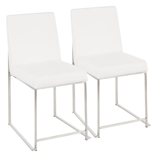 Fuji - Contemporary Modern Elegance High Back Dining Chair (Set of 2) Lumi Source
